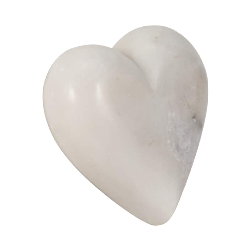 Sagebrook Home Marble White Heart