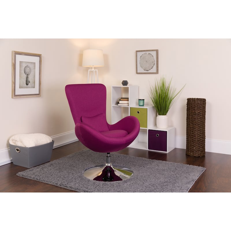 LeatherSoft Swivel Side Reception Chair with Bowed Seat