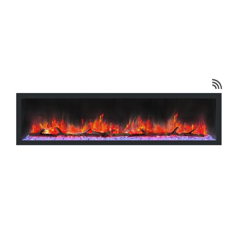 Dynasty Cascade 74-inch Smart Control Electric Fireplaces - 74.5