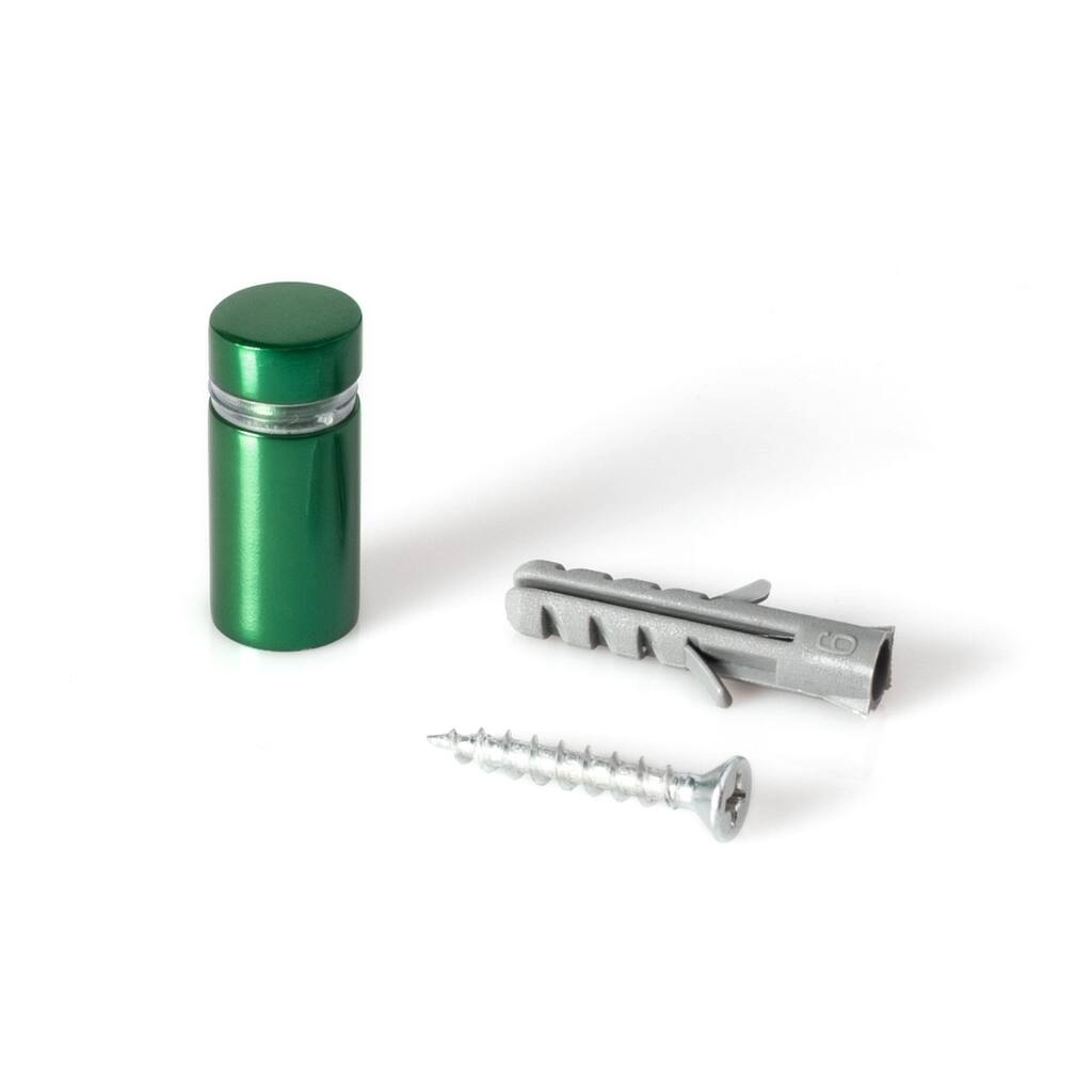 Sign Standoff 1/2" Diameter x 3/4" Barrel Length Gold Aluminum Eco Series Easy Fasten Standoff Pack of 4 by Outwater - 0