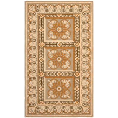 SAFAVIEH Handmade Chelsea Fabiola French Country Wool Rug