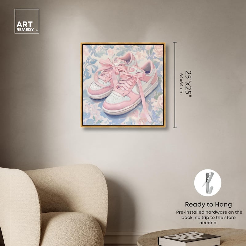 Gentle Ribbon Sneakers Canvas by Art Remedy