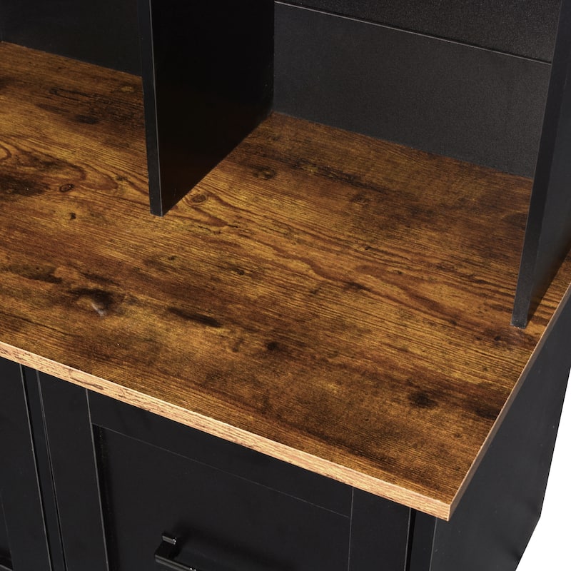 Modern Hall Tree with Entryway Bench, 3 Shelves and Drawers, 40.2" Wide Hall Tree with Storage Bench