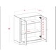 preview thumbnail 7 of 47, Palace Imports 100% Solid Wood Short Clear Glass Bathroom Storage Cabinet with 2 Drawers, 32" W x 35.75" H