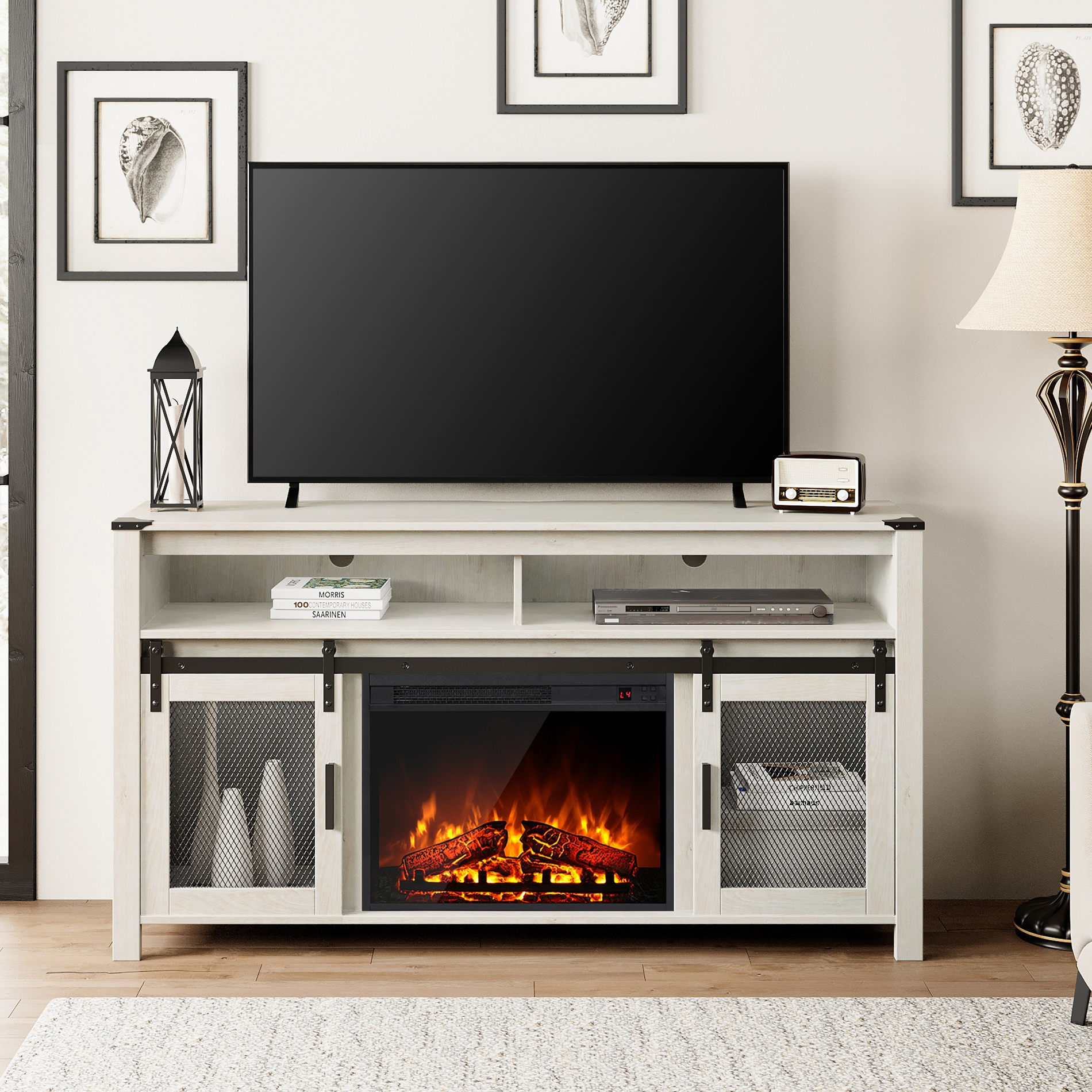 Rustic TV Stand with 23
