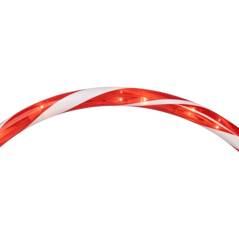 Set of 3 Candy Cane Arch Outdoor Christmas Pathway Markers - Red