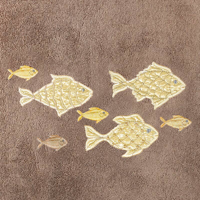 Authentic Hotel and Spa Turkish Cotton Figi 2PC Embellished Bath Towel Set