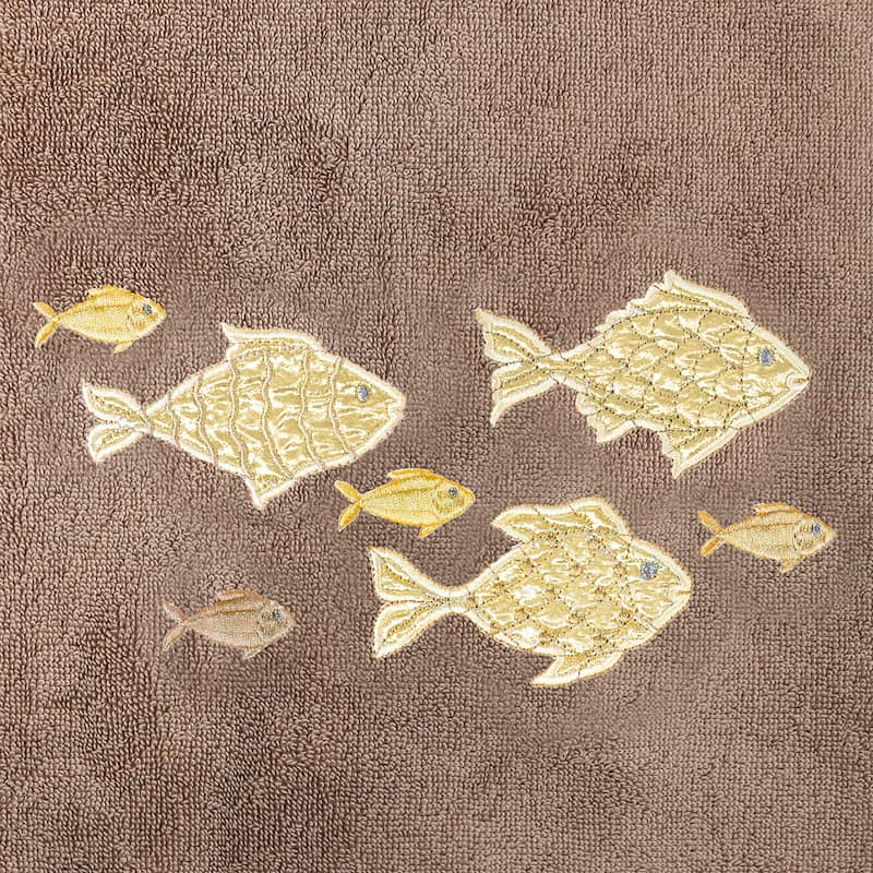Authentic Hotel and Spa Turkish Cotton Figi 3PC Embellished Towel Set
