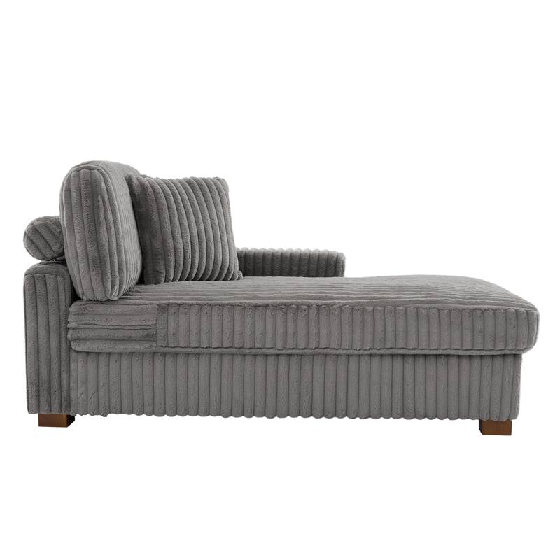 118.4"W Plush Modular Sectional Sofa with Pillows