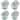 Chic Glass Dinnerware Set with Pebble Pattern Formal event and Casual dinner