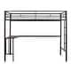 preview thumbnail 14 of 58, Modren Twin Over Full Metal Bunk Bed with Desk,Ladder and Quality Slats for Bedroom