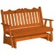 preview thumbnail 18 of 16, Pine 6' Royal English Glider Redwood Stain