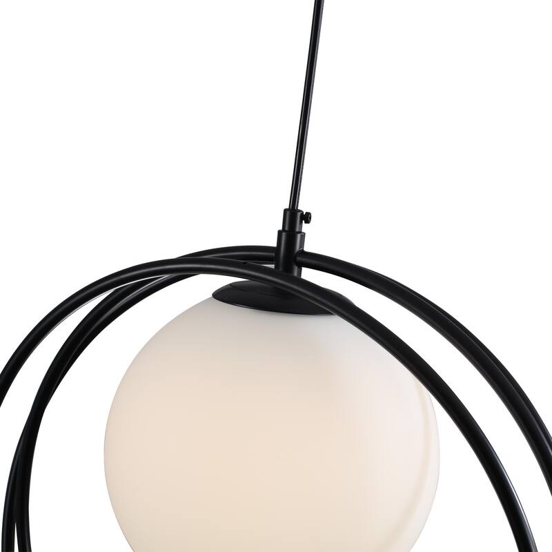 1-Light Modern Minimalist Ring Globe Chandelier