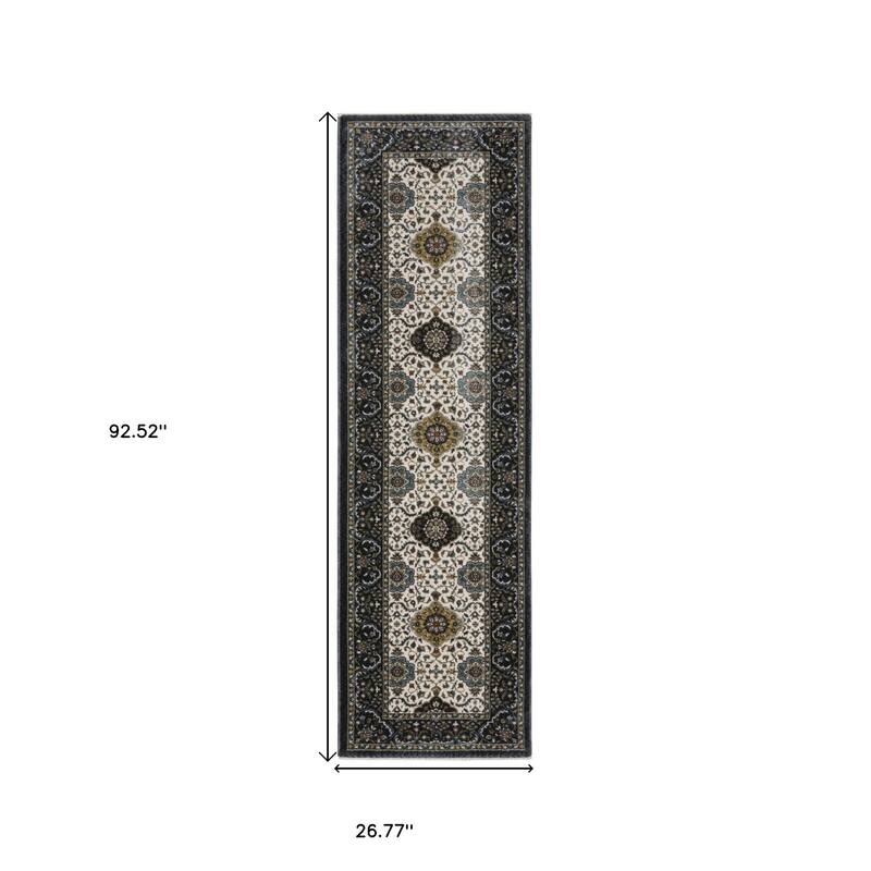 HomeRootsMedallion Traditional Rectangle Area Rug
