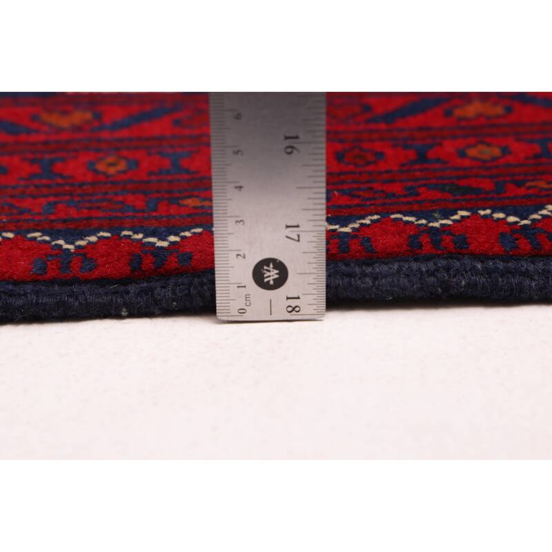 ECARPETGALLERY Hand-knotted Finest Khal Mohammadi Red Wool Rug - 6'8 x 9'6