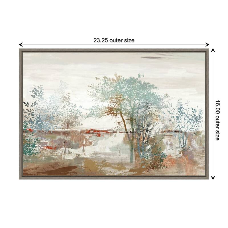 Autumn Silence (Trees) by Allison Pearce Framed Canvas Art