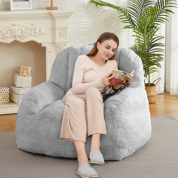 Bean Bag Chairs for Adults BeanBag Chair Sofa with Armrest Memory