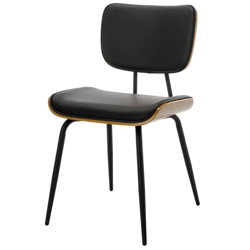 Faux Leather Upholstered Dining Chairs Set of 2/4 - 33.5" H x 17.5" W x 23" D