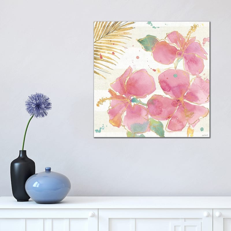 iCanvas "Flamingo Fever VII" by Anne Tavoletti Canvas Print - 18x18x1.5
