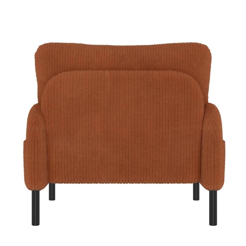 Comfortable Monochrome Single Person wide Seat Chair, Suitable for Living Rooms and Bedrooms