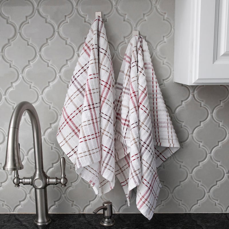 RITZ Royale Check Cotton Kitchen Towels (Set of 2)