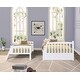preview thumbnail 4 of 7, White Twin Over Full Solid Wood Bunk Bed with Drawers, Removable Ladder, Guard Rails