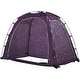 preview thumbnail 1 of 3, Bed Tent Indoor Privacy Play Tent on Bed - 74.5” x 41.5” x 53.5” (L x W x H) Purple