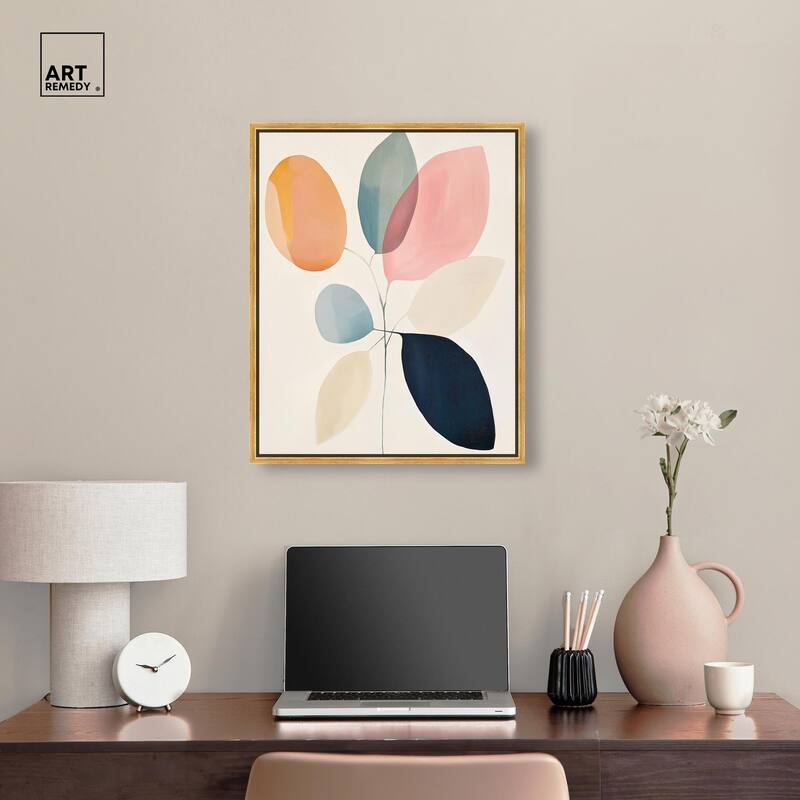 Soft Edge Foliage Canvas by Art Remedy