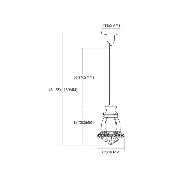 Elk Home Schoolhouse Oiled Bronze With Reeded Glass 1 Light Pendant 