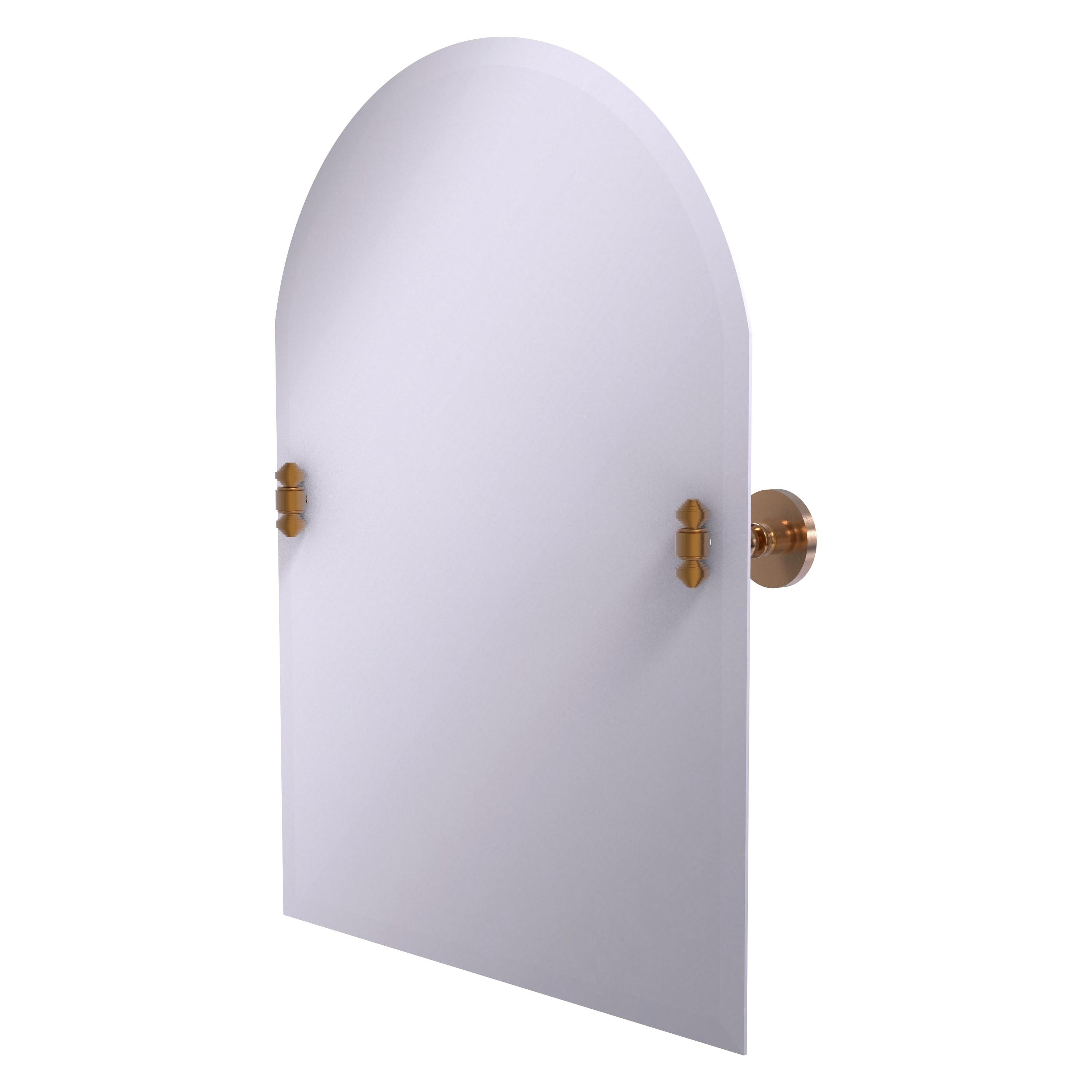 Allied Brass Frameless Arched Top Tilt Mirror with Beveled Edge
