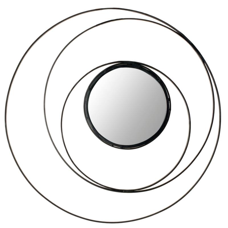 SAFAVIEH Ottje Black 20-inch Decorative Mirror - 20" x 0.8" x 20" - 20Wx1Dx20H