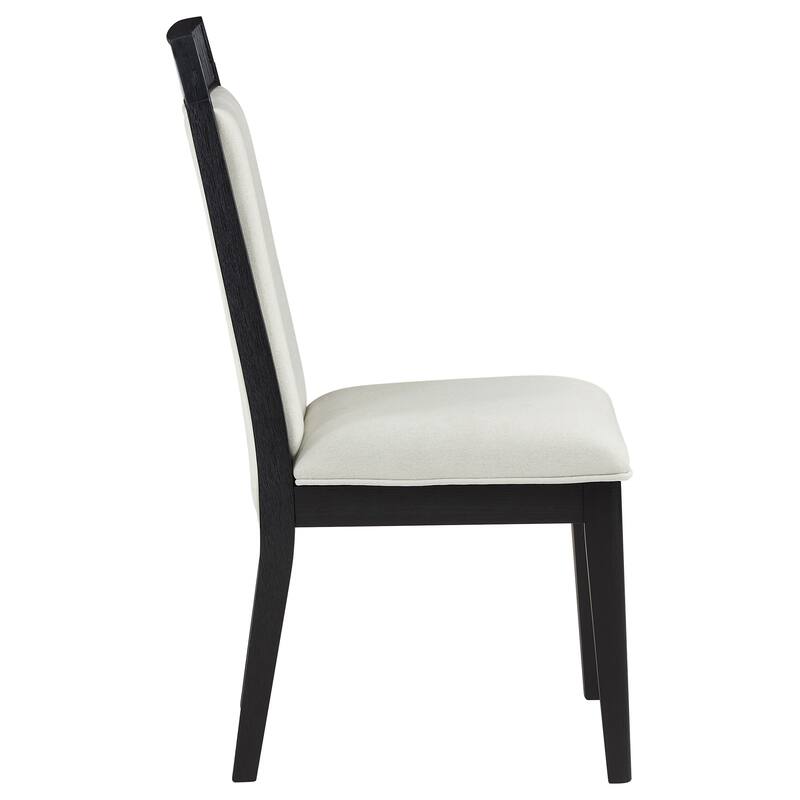Brookmead Dining Side Chair Ivory and Black (Set of 2)