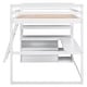 preview thumbnail 44 of 43, Loft Bed with L-Shaped Desk, Shelves & 2 Built-in Drawers
