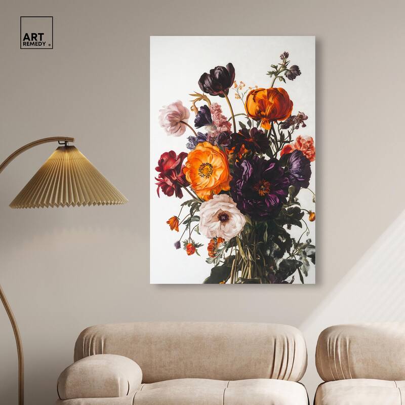 Regal Rose Riot I Canvas by Art Remedy, Gallery Wrapped