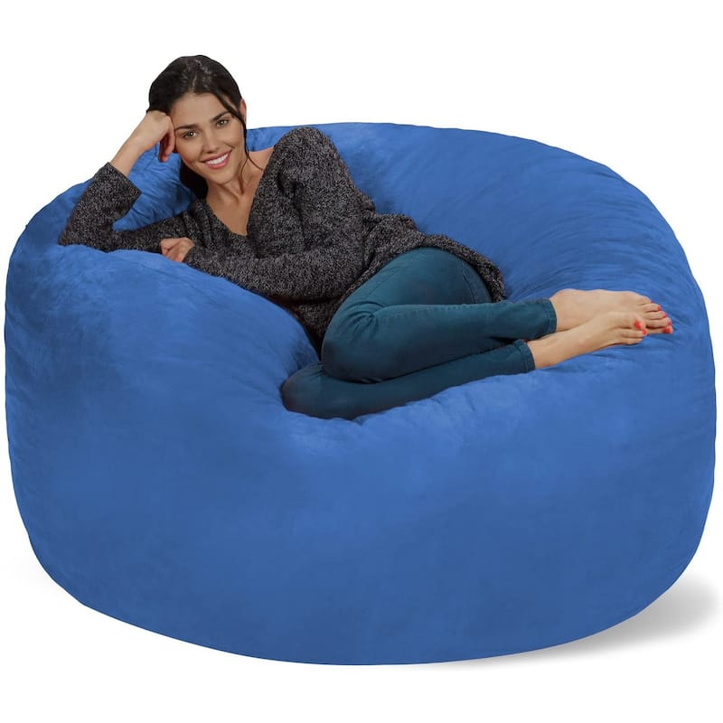 Bean Bag Chair 5-foot Memory Foam Removable Cover Bean Bags