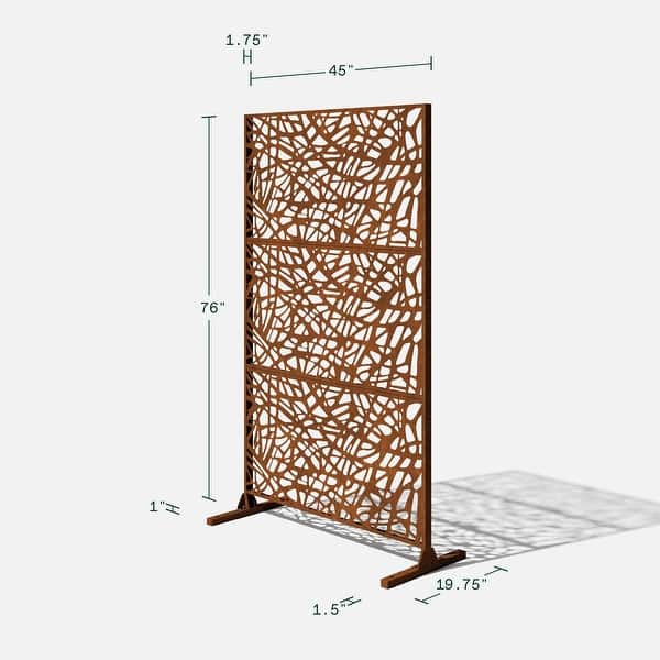 dimension image slide 3 of 8, Veradek Corten Steel Screen Set