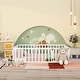 preview thumbnail 2 of 5, Queen Size Wood Floor Bed Frame with Fence and Door, White