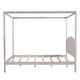 preview thumbnail 29 of 27, King /Queen Size Canopy Platform Bed with Headboard and Support Legs, Grey/Brown