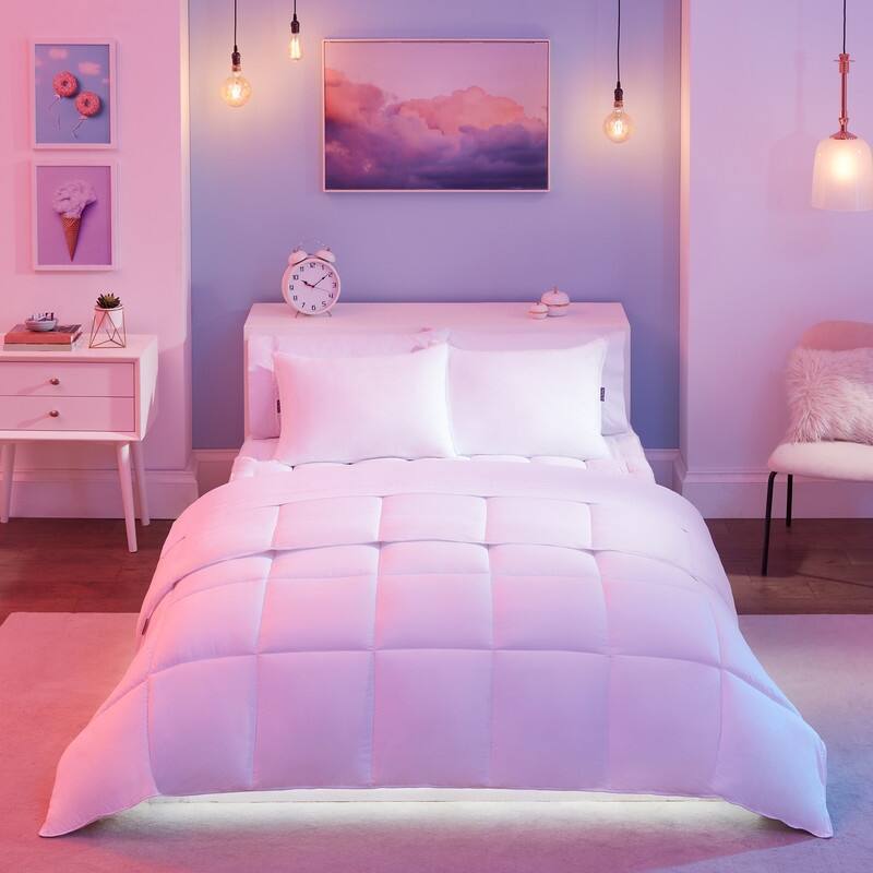 So Fluffy 300TC Rolled 2PK Pillow - White