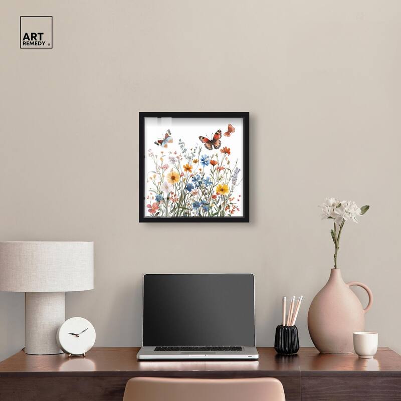 Garden of Fluttering Shadowbox by Art Remedy