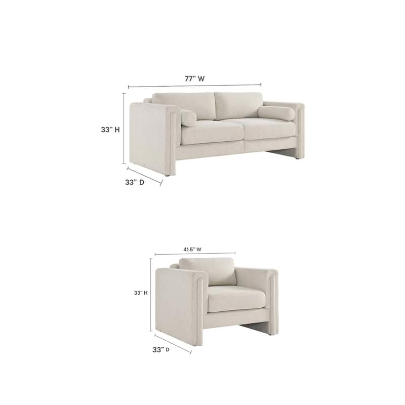 JASIWAY Modern Upholstered Sofa Sectional Sofa