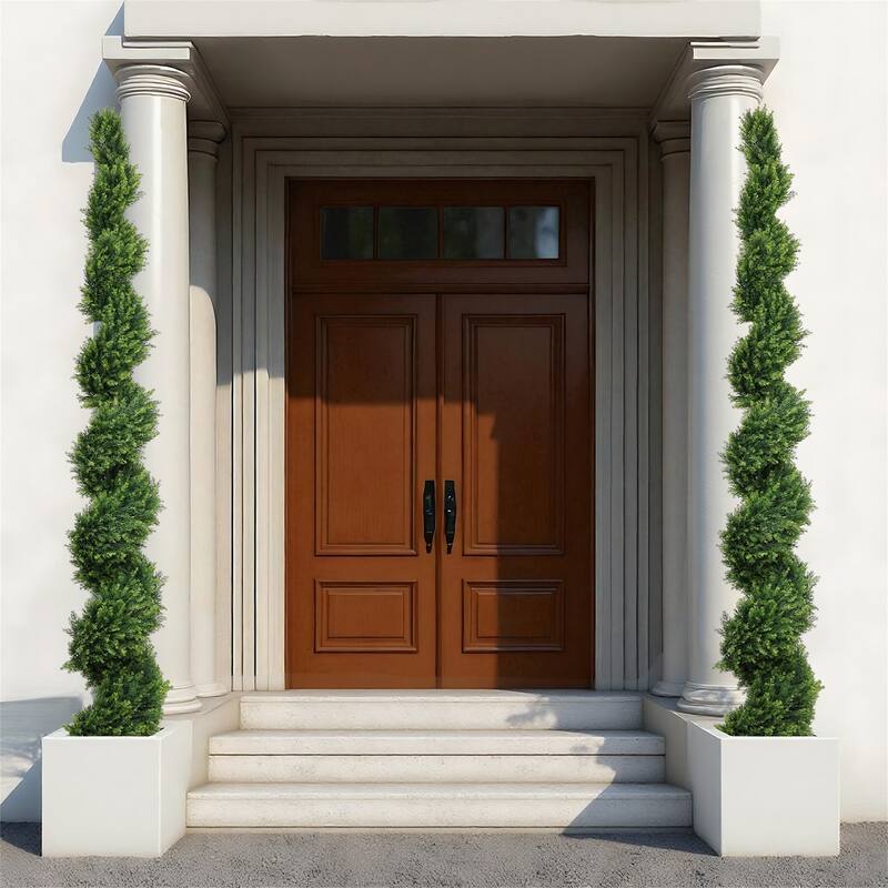 7FT Tall Artificial Two-Tone Cypress Pine Tree