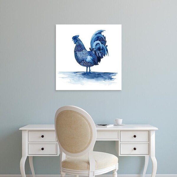 Easy Art Prints Grace Popp's 'Cobalt Farm Animals IV' Premium Canvas Art