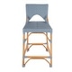preview thumbnail 10 of 29, Creanly 25.25"H Seat Rattan Counter Stool with Back