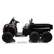 preview thumbnail 18 of 38, 24V 2-Seater UTV-XXL Ride On Truck with Dump Bed for kid,Ride On 4WD UTV with 6 Wheels,Tipping and Openable Rear Cargo Bed Black