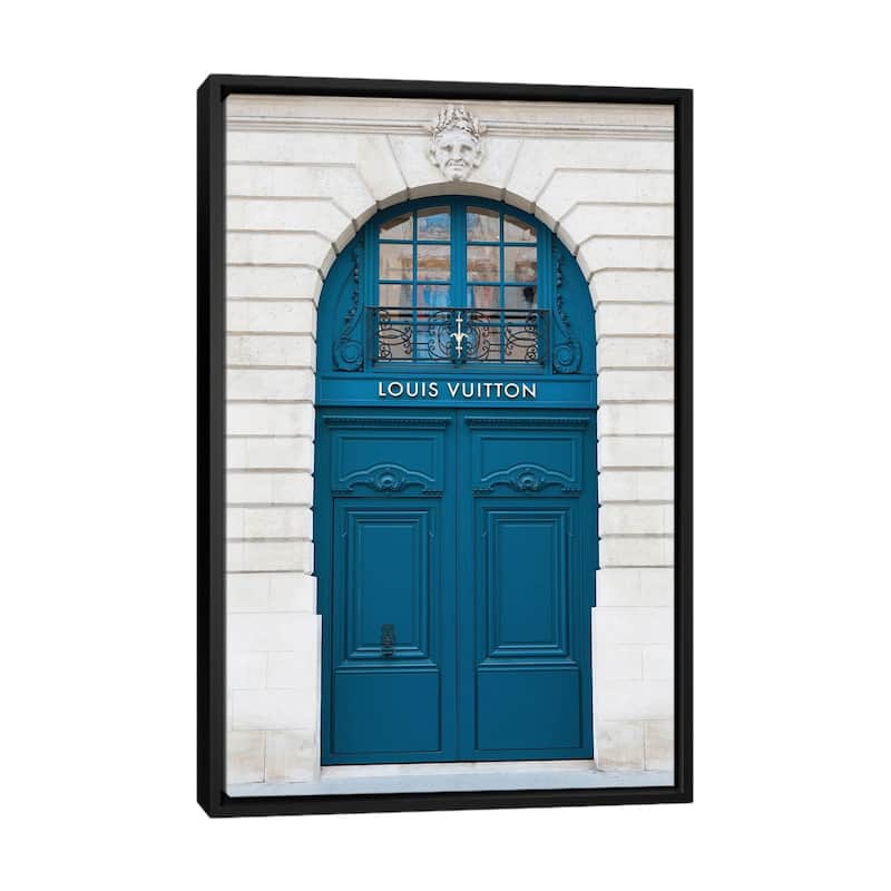 iCanvas "Louis Vuitton Door Paris Vendome" by Karen Mandau Framed Canvas Print - Black - 40x26