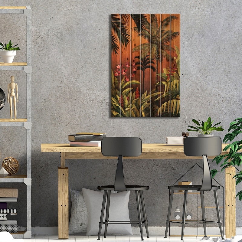 Ubud I Print On Wood by Rodolfo Jimenez - Multi-Color