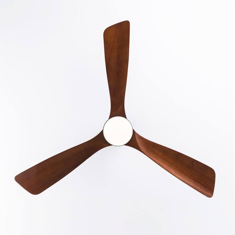 52" Ceiling Fans w/ Lights, 3 Color Dimmable LED, Remote Control Reversible DC Motor