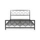preview thumbnail 12 of 18, Francoise Modern Iron King Bed by Christopher Knight Home