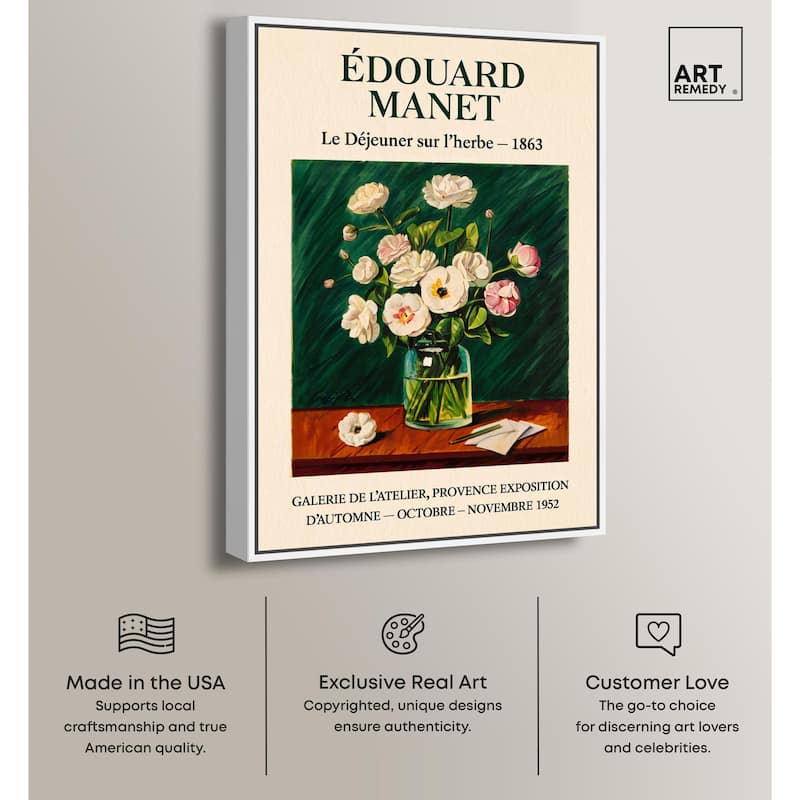 Manet's Floral Canvas by Art Remedy